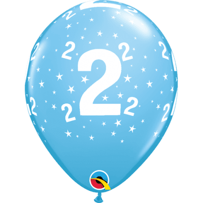 Blå stjerner 2 år - 6 stk