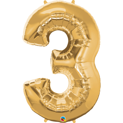 Folie ballontal tre - Guld