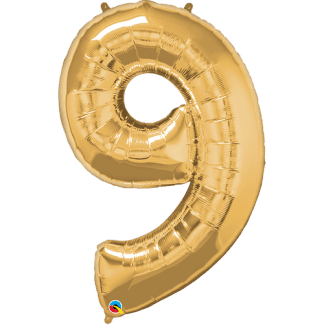 Folie ballontal ni - Guld - Giv en ballon