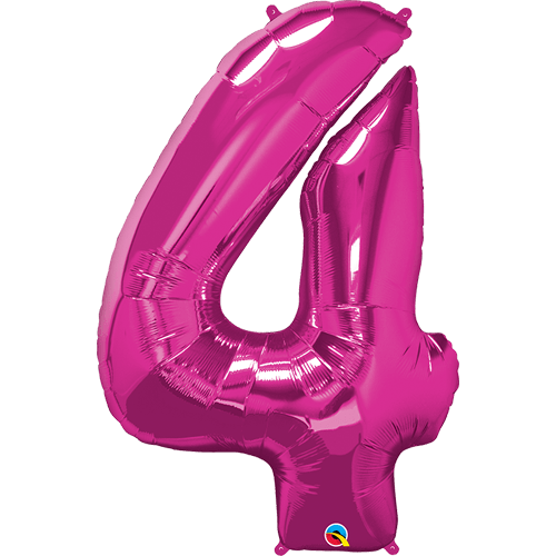 Folie ballontal fire - Pink - Giv en ballon