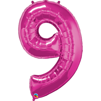 Folie ballontal ni - Pink - Giv en ballon