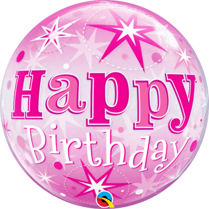 Happy birthday pink stjerner