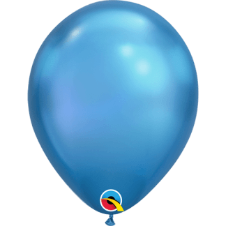 Chrome blue 11" ballon – 100 stk
