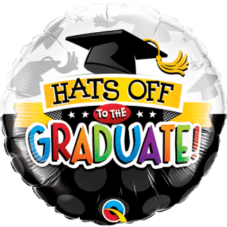 Hatten af for studenten - Giv en ballon