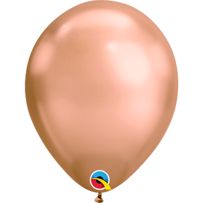 Chrome rose gold 11" ballon – 100 stk