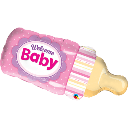 Baby bottle pink - Giv en ballon