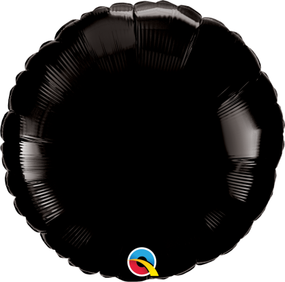 Onyx black - Rund 18” folie ballon