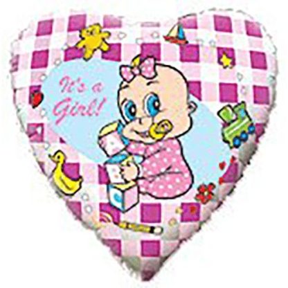 It's a girl folie hjerte - Giv en ballon