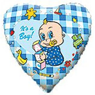 It's a boy folie hjerte - Giv en ballon