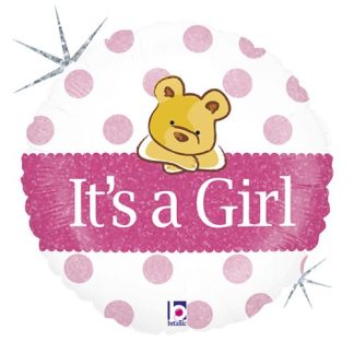 It's a girl bamse folie - Giv en ballon