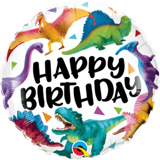 Happy birthday dinosaur - Giv en ballon