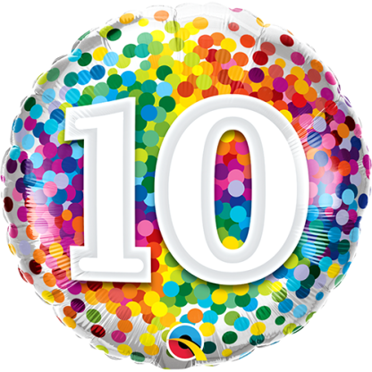 10 år konfetti