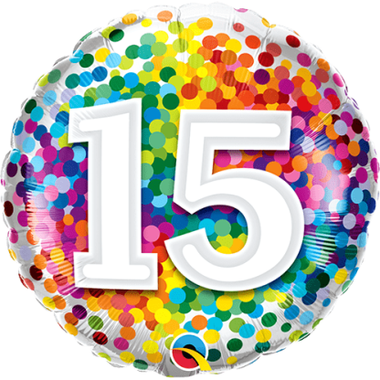 15 år konfetti