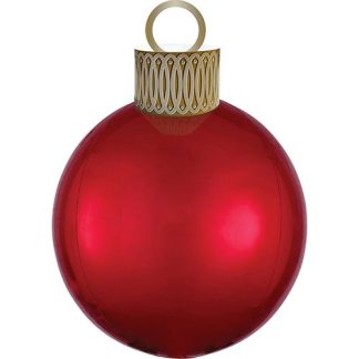 Rød julekugle