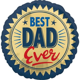 Best dad ever gold stamp - Giv en ballon