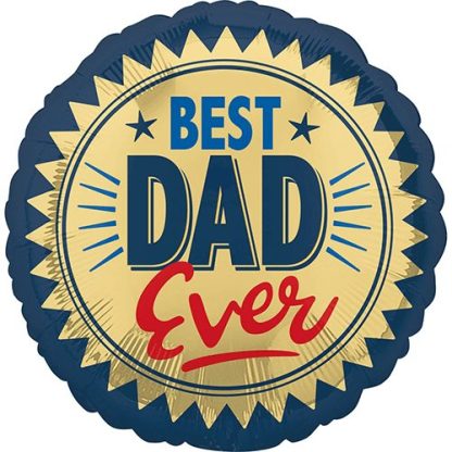 Best dad ever gold stamp