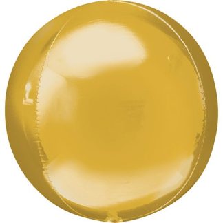 Guld orbz ballon 38x40cm - Giv en ballon