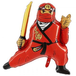 Ninja rød - Giv en ballon