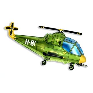 Helikopter grøn - Giv en ballon