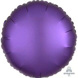 Rund folie ballon - lilla - Giv en ballon
