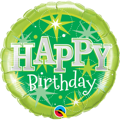 Birthday Green Sparkle