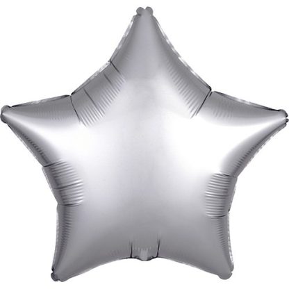 Stjerne folie ballon - sølv