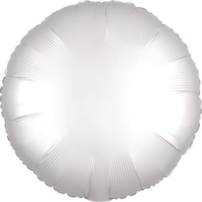 Rund folie ballon - hvid
