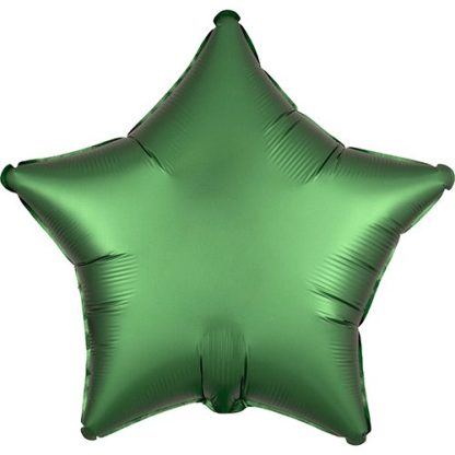 Stjerne folie ballon - smaragd grøn