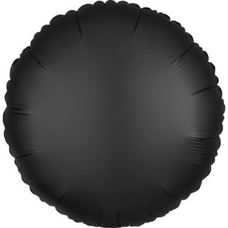 Rund folie ballon - sort