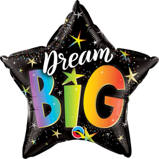Dream big rainbow stars - Giv en ballon