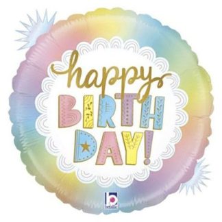 Opal Birthday regnbue - Giv en ballon