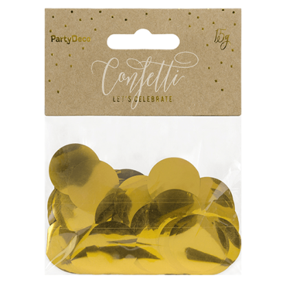 Guld metalkonfetti - 15gr.