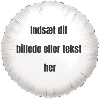 Ballon med eget billede - Giv en ballon