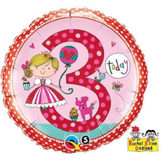Rachel ellen 3 år - pink - Giv en ballon