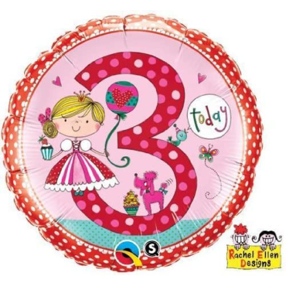 Rachel ellen 3 år - pink - Giv en ballon