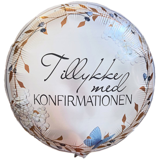 Tillykke med konfirmationen - Giv en ballon