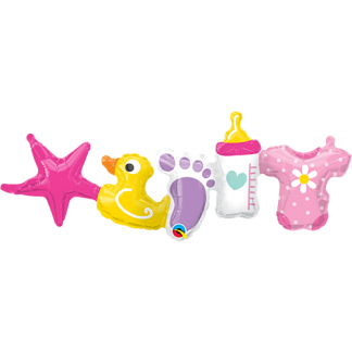 Baby pige guirlande - 2 stk