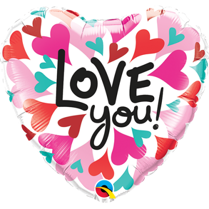 Love you converging hearts - Giv en ballon