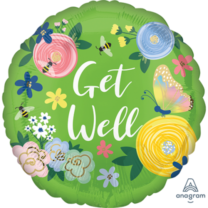 Get well flowers & butterflies