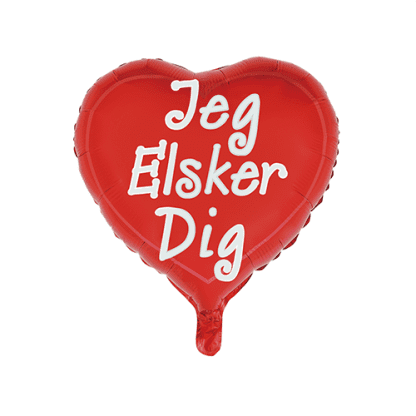 Jeg elsker dig - Giv en ballon
