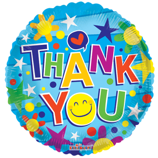 Thank you smile face - Giv en ballon