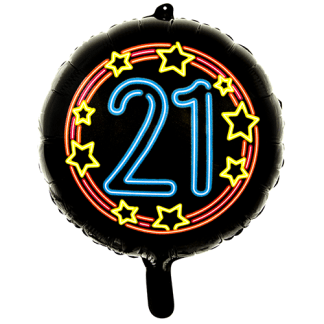 Neon 21 år - Giv en ballon