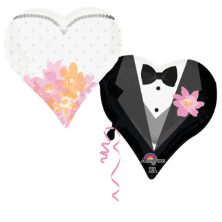 Wedding couple hearts – Giv en ballon
