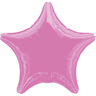 Folie stjerne pink - Giv en ballon