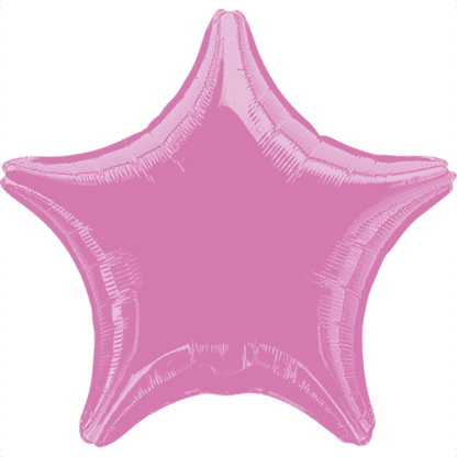 Folie stjerne pink - Giv en ballon