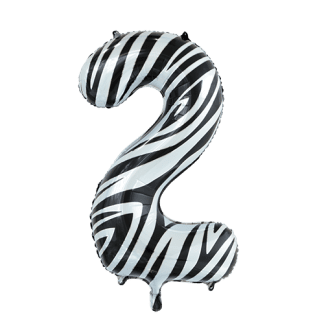 Folie tal 2 - Zebra - Giv en ballon