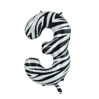 Folie tal 3 - Zebra - Giv en ballon