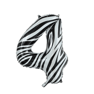 Folie tal 4 - Zebra - Giv en ballon