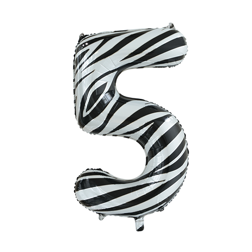 Folie tal 5 - Zebra - Giv en ballon