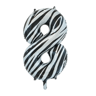 Folie tal 8 - Zebra - Giv en ballon